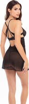 Rene Rofe - Chemise met halve cups en bijpassende string René Rofé - S/M