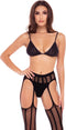 Rene Rofe - Jarretelset met bh en G-string - S/M
