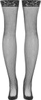 Rene Rofe Lace top fishnet thigh high