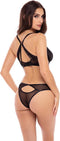 Rene Rofe Lingerie Lingerie set -M/L- NEW IN TOWN 2 PC Zwart