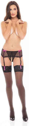 Rene Rofe Lingerie String -M/L- DREAM OF ME GARTER Zwart