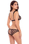 Rene Rofe - Peek a boo bh en string met open achterkant - S/M