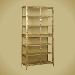 RENEW Brass Glass Cabinet 100x40x200