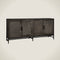 RENEW Carini Sideboard black 4 drs. 200x45x90