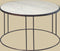 RENEW Iron coffee round table w marble top 81x81x48