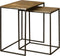 RENEW Iron side rect. table w alu top - set of 2