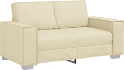 vidaXL - Crème - Loveseat - Sofa - - - 120 - cm - Kunstleer