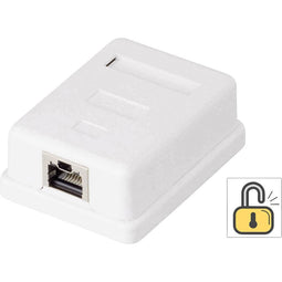 Renkforce 1 poort Netwerkdoos Opbouw (op muur) CAT 6 KSV-ND10 Wit RF-4473849