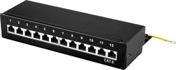Renkforce 12 poorten Netwerkpatchbox CAT 6 1 HE Ingericht