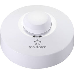 Renkforce 1362921 HF-bewegingsmelder Plafond, Opbouw (op product) 360 ° Relais Wit IP20