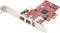 Renkforce 3 poorten FireWire 800-controllerkaart PCIe