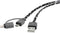 Renkforce Apple iPad/iPhone/iPod Aansluitkabel [1x USB-A 2.0 stekker - 1x Micro-USB 2.0 B stekker, Apple dock-stekker L