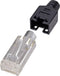 Renkforce H9540.4-10 RJ45-connector, afgeschermd CAT5e Stekker, recht Aantal polen: 8P8C Zwart 10 stuk(s)