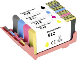 Renkforce Inktcartridge vervangt HP 912, 6ZC74AE, 3YL80AE, 3YL77AE, 3YL78AE, 3YL79AE Compatibel Combipack Zwart, Cyaan,