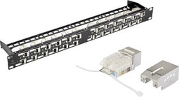 Renkforce KS10 24 poorten Netwerkpatchpaneel 483 mm (19) CAT 6A 1 HE Ingericht