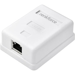 Renkforce Netwerkadapter Opbouw (op muur) CAT 5e Wit