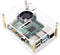 Renkforce RBP-PLC100 SBC-behuizing Geschikt voor serie: Raspberry Pi, Banana Pi, Rock Pi Incl. actieve koeler Transpara