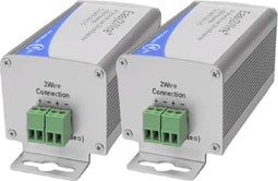 Renkforce RF-2982884 Netwerkuitbreiding 2-draads Reikwijdte (max.): 400 m 2 stuk(s) 100 MBit/s Zonder PoE-functie