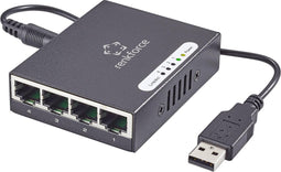 Renkforce RF-4270245 Netwerk switch 4 poorten 1 GBit/s USB-stroomverzorging