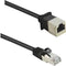 Renkforce RF-4394130 RJ45 Netwerkkabel, patchkabel CAT 5e F/UTP 3.00 m Zwart Verlengkabel Snagless, Vergulde steekconta