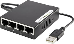Renkforce RF-4451433 Netwerk switch 5 poorten 100 MBit/s USB-stroomverzorging