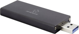 Renkforce RF-4521561 M.2 harde schijf-behuizing M.2 2230, M.2 2242 USB 3.2 Gen 1 (USB 3.0)
