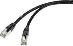Renkforce RF-4538202 RJ45 Netwerkkabel, patchkabel CAT 6A S/FTP 20.00 m Zwart Geschikt voor buiten 1 stuk(s)