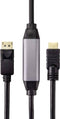 Renkforce RF-4581872 DisplayPort-kabel DisplayPort / HDMI Adapterkabel DisplayPort-stekker, HDMI-A-stekker 15.00 m Zwar