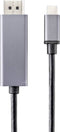 Renkforce RF-4630696 USB-C-displaykabel USB-C / DisplayPort Aansluitkabel USB-C stekker, DisplayPort-stekker 1.00 m Zwa