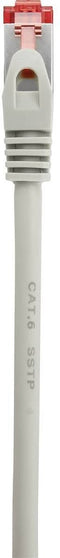 Renkforce RF-4724268 RJ45 Netwerkkabel, patchkabel CAT 6 S/FTP 10.00 m Grijs Snagless, Vergulde steekcontacten, Vlambes