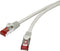 Renkforce RF-4724292 RJ45 Netwerkkabel, patchkabel CAT 6 S/FTP 0.15 m Grijs Snagless, Vergulde steekcontacten, Vlambestendig 1 stuk(s)