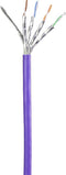 Renkforce RF-4724914 RJ45 Netwerkkabel, patchkabel CAT 6 S/FTP 0.25 m Violet Snagless, Vergulde steekcontacten, Vlambestendig 1 stuk(s)