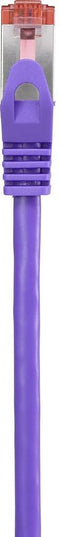 Renkforce RF-4724916 RJ45 Netwerkkabel, patchkabel CAT 6 S/FTP 0.50 m Violet Snagless, Vergulde steekcontacten, Vlambestendig 1 stuk(s)