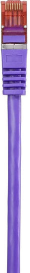 Renkforce RF-4724918 RJ45 Netwerkkabel, patchkabel CAT 6 S/FTP 1.00 m Violet Snagless, Vergulde steekcontacten, Vlambestendig 1 stuk(s)