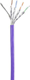 Renkforce RF-4724922 RJ45 Netwerkkabel, patchkabel CAT 6 S/FTP 3.00 m Violet Snagless, Vergulde steekcontacten, Vlambes