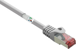 Renkforce RF-4724934 RJ45 Netwerkkabel, patchkabel CAT 6 S/FTP 2.00 m Grijs Snagless, Vergulde steekcontacten, Vlambestendig 1 stuk(s)