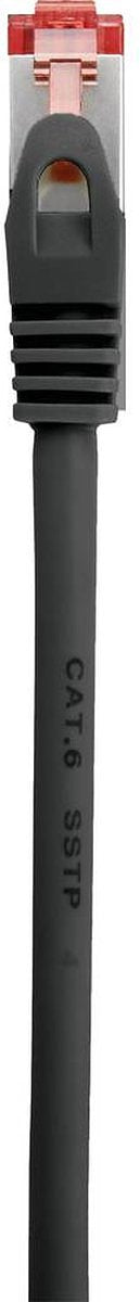 Renkforce RF-4737378 RJ45 Netwerkkabel, patchkabel CAT 6 S/FTP 0.50 m Zwart Snagless, Vergulde steekcontacten, Vlambestendig 1 stuk(s)