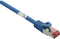 Renkforce RF-4737384 RJ45 Netwerkkabel, patchkabel CAT 6 S/FTP 15.00 cm Blauw Snagless, Vergulde steekcontacten, Vlambestendig 1 stuk(s)