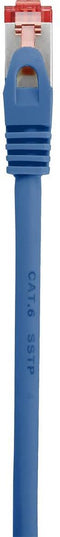 Renkforce RF-4737384 RJ45 Netwerkkabel, patchkabel CAT 6 S/FTP 15.00 cm Blauw Snagless, Vergulde steekcontacten, Vlambestendig 1 stuk(s)