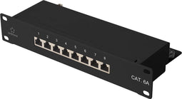 Renkforce RF-4870828 8 poorten Netwerkpatchpaneel 254 mm (10) CAT 6A 1 HE Ingericht