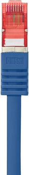 Renkforce RF-4942810 RJ45 Netwerkkabel, patchkabel CAT 6 S/FTP 0.50 m Blauw Snagless, Vergulde steekcontacten, Vlambestendig 1 stuk(s)