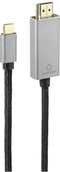 Renkforce RF-4995152 HDMI-kabel USB-C / HDMI Adapterkabel USB-C stekker, HDMI-A-stekker 3.00 m Zwart 8K UHD