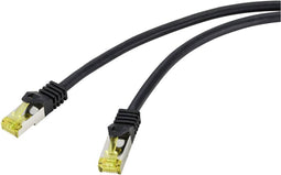 Renkforce RF-4995168 RJ45 Netwerkkabel, patchkabel CAT 6a (losse kabel CAT 7) S/FTP 20.00 m Zwart TPE-mantel, Flexibel,
