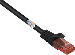 Renkforce RF-5042662 RJ45 Netwerkkabel, patchkabel CAT 6 U/UTP 15.00 m Zwart Snagless, Halogeenvrij 1 stuk(s)