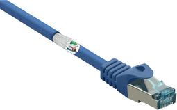 Renkforce RF-5043920 RJ45 Netwerkkabel, patchkabel CAT 6A S/FTP 15.00 m Blauw Snagless, Vlambestendig 1 stuk(s)