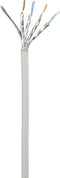 Renkforce RF-5043946 RJ45 Netwerkkabel, patchkabel CAT 6A S/FTP 15.00 m Grijs Vlambestendig 1 stuk(s)