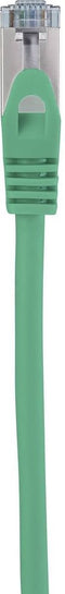 Renkforce RF-5088646 RJ45 Netwerkkabel, patchkabel CAT 6A S/FTP 0.15 m Groen Snagless, Vlambestendig 1 stuk(s)