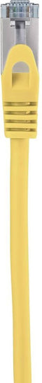 Renkforce RF-5088648 RJ45 Netwerkkabel, patchkabel CAT 6A S/FTP 2.00 m Geel Snagless, Vlambestendig 1 stuk(s)