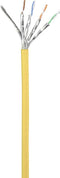 Renkforce RF-5153664 RJ45 Netwerkkabel, patchkabel CAT 6A S/FTP 10.00 m Geel Snagless, Vlambestendig 1 stuk(s)