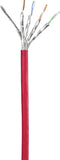 Renkforce RF-5176540 RJ45 Netwerkkabel, patchkabel CAT 6 S/FTP 0.50 m Rood Snagless, Vergulde steekcontacten, Vlambestendig 1 stuk(s)